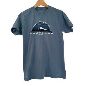 Columbia Mens City of Roses Portland Graphic T‎ Shirt Blue - size Small